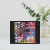 Krachtiger dan een locomotief briefkaart (Staand voorkant)