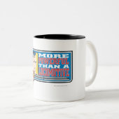 Krachtiger Tweekleurige Koffiemok (Voorkant rechts)