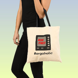 Krachtigere training van grappige rower tote bag