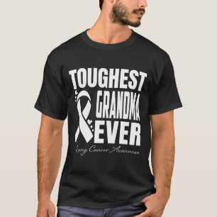 Krachtigste GRANDMA Oog Lung Cancer Awareness T-shirt