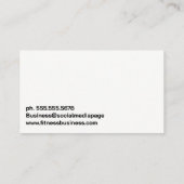 Krachtpatser die Kettle Bells optilt | Fitness Visitekaartje (Achterkant)