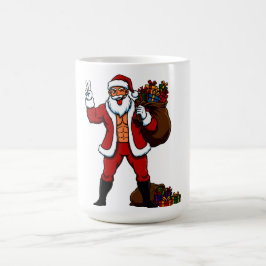 Krachtpatser Kerstman Vredesteken! Gescheurde Buik Koffiemok