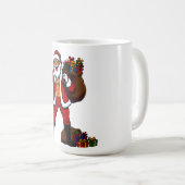 Krachtpatser Kerstman Vredesteken! Gescheurde Buik Koffiemok (Voorkant rechts)