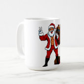Krachtpatser Kerstman Vredesteken! Gescheurde Buik Koffiemok (Voorkant links)