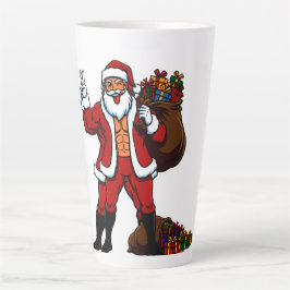Krachtpatser Kerstman Vredesteken! Gescheurde Buik Latte Mok