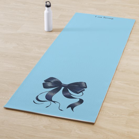 Krachttraining Blauwe Strik Yogamat (In situ)