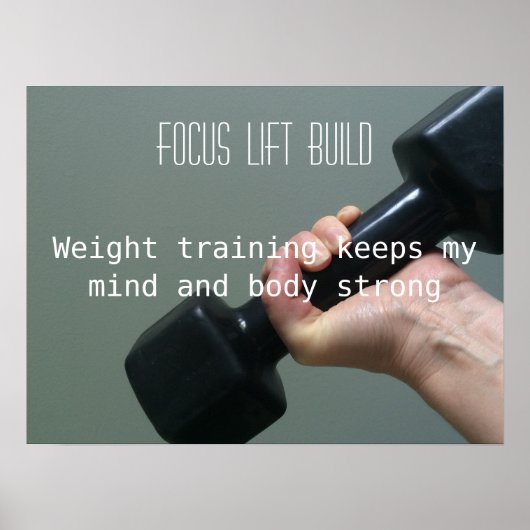 Krachttraining Focus Poster (Voorkant)