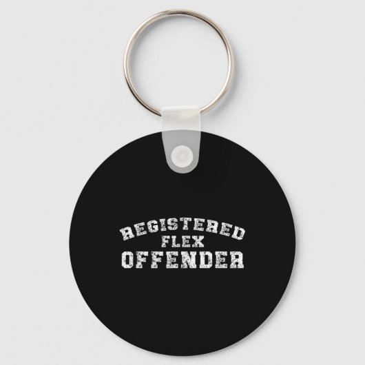 Krachttraining Geregistreerde Flex Overtreder Work Sleutelhanger (Voorkant)