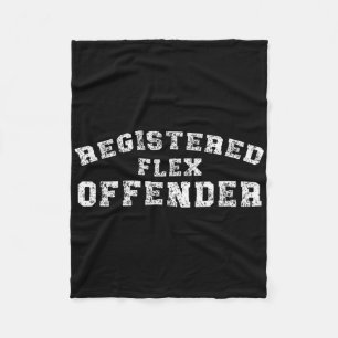 Krachttraining geregistreerde flex overtreding wor fleece deken