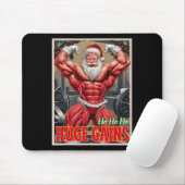 Krachttraining Kerstman Ho Ho Enorme Winsten Gewic Muismat (Met muis)