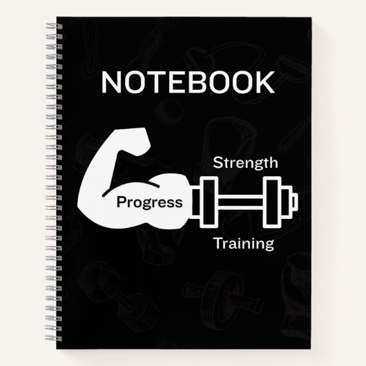 Krachttraining Vooruitgang Notitieboek (Voorkant)