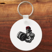 Krachttraining Workout Gym Sterkte Training voor B Sleutelhanger (Voorkant)