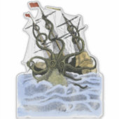 Kracken Transparant Sticker (Voorkant)