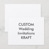 KRAFT 100 lb 5,5 inch x 4,25 inch huwelijksuitnodi Kaart (Voorkant / Achterkant)