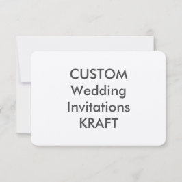KRAFT 100 lb 5-inch x 3,5-inch bruiloft Kaart