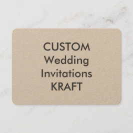 KRAFT 100 lb 5-inch x 3,5-inch bruiloft Kaart