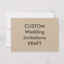 KRAFT 100 lb 5-inch x 3,5-inch bruiloft Kaart