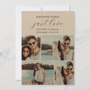 Kraft 4 Foto Collage Niets Fancy Save The Date