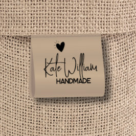 Kraft Aangepaste Kleding Label voor handgemaakt it Satijnen Lint