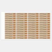 Kraft aangepaste lipgloss labels goud Lips (Vel)