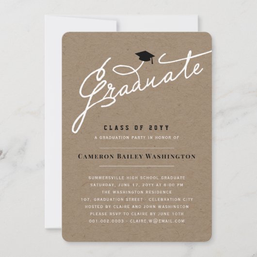 Kraft Afstuderen handschrift Manuscript Photo Afst Kaart (Voorkant)