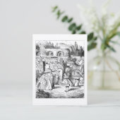 KRAFT Alice in Wonderland Tea Party Birthday Kaart (Staand voorkant)