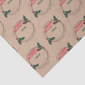 Kraft alsjeblieft voor, Gepersonaliseerd Kerstmis Tissuepapier (Detail)
