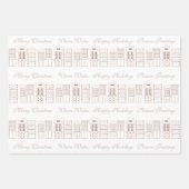 Kraft and White Modern Scandinavian Inpakpapier Vel (Voorkant 3)