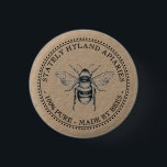 KRAFT APIARY MAGNET 100% PURE GEMAAKT DOOR BEES RONDE BUTTON 3,2 CM<br><div class="desc">Simuleerden Kraft Logo met  honingbij. Vierkant of ronde knop. Geweldig voor het promoten van je bijennaam en honingproducten!</div>