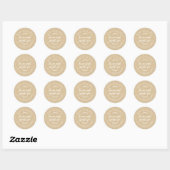 Kraft Appeltaart Voedseletiket Ronde Sticker (Vel)