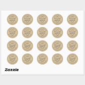 Kraft Appeltaart Voedseletiket Ronde Sticker (Vel)