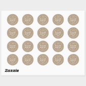 Kraft Appeltaart Voedseletiket Ronde Sticker (Vel)