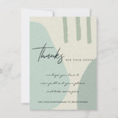 KRAFT AQUA BLAUW ABSTRACT BEDRIJF LOGO BEDANKKAART (Voorkant)