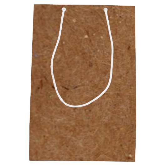 Kraft Autumn Bride Sunflower Party Gift Bag Medium Cadeauzakje (Achterkant)