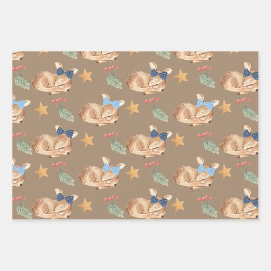 Kraft Baby Boy's eerste kerstfeest Inpakpapier Vel (Voorkant 2)