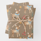 Kraft Baby Boy's eerste kerstfeest Inpakpapier Vel (In situ)