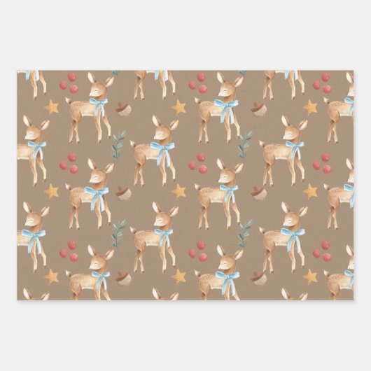 Kraft Baby Boy's eerste kerstfeest Inpakpapier Vel (Voorkant)