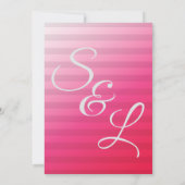 Kraft Beach roze Moderne Weddenschap V2 Kaart (Achterkant)