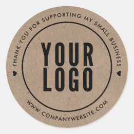 Kraft bedankt voor het ondersteunen van mijn klein ronde sticker