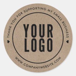 Kraft bedankt voor het ondersteunen van mijn klein ronde sticker