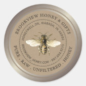 Kraft  Bee Honey Jar Label (Voorkant)