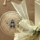 Kraft  bee Honey Jar-labels Ronde Sticker