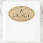 KRAFT  BEE OVAL HONEY LABEL (Tas)