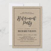 Kraft & Black Lijst | Moderne Pensioenpartij Kaart (Voorkant)