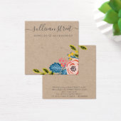 Kraft Boho Floral oorringen Jewelry Display Kaart (Bureau)