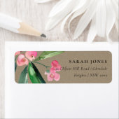 KRAFT BOHO PINK CHRIST THORN CACTI BLOOM ADRES ETIKET (Insitu)