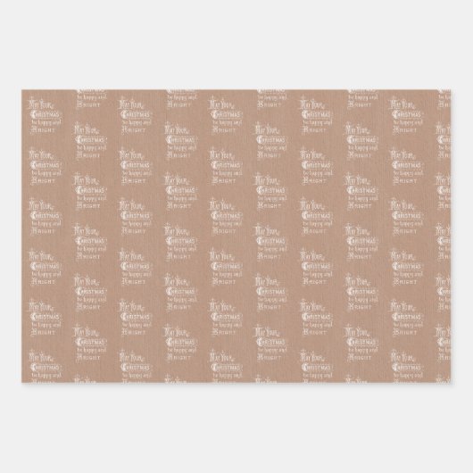 Kraft  Briefkaarten, Berichten en Plaid Inpakpapier Vel (Voorkant 2)