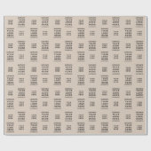 Kraft Brown Handmade Business Logo Cadeaupapier (Vlak)