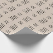 Kraft Brown Handmade Business Logo Cadeaupapier (Hoek)