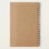 Kraft Brown Pickleball Personal Weekly Planner (Achterkant)